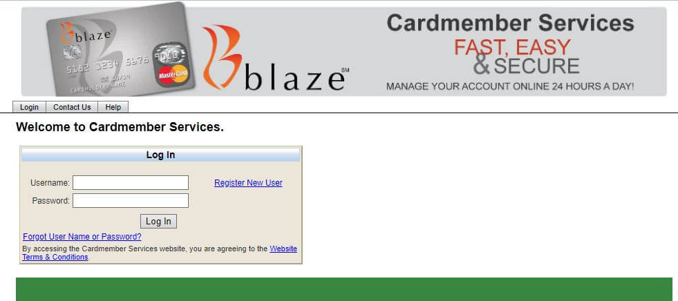 Blaze Credit Card Application