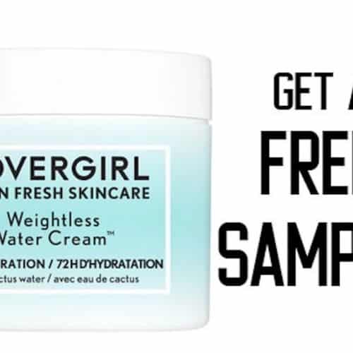 FREE Covergirl Weightless Water Cream Sample